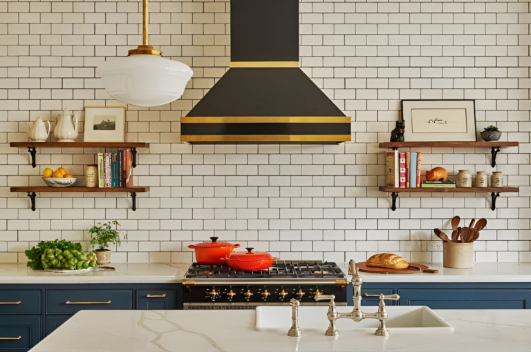 custom Modern Aire hood in finished kitchen design