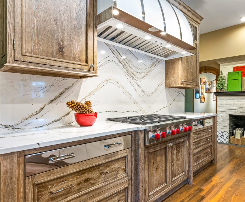 complete custom range hood with integrated ventilation design